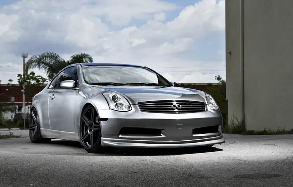 Серебристый, Infiniti, инфинити, передняя часть, silvery, G-Series, G37 S