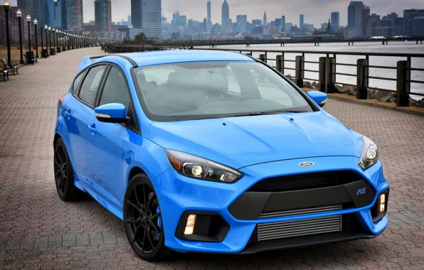 Ford, blue, focus, 2015