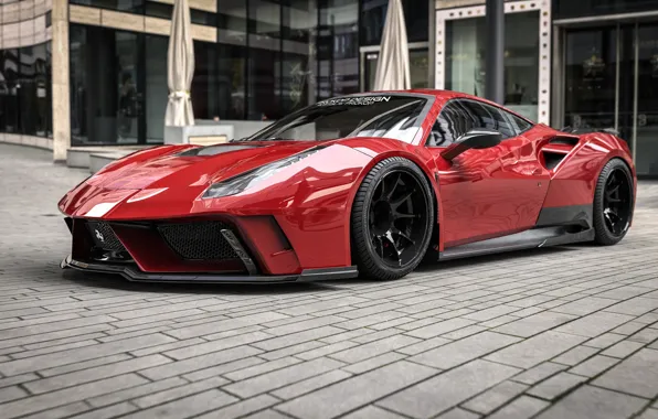 Красный, Авто, Машина, Ferrari, Car, Суперкар, Рендеринг, Concept Art