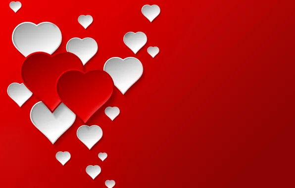 Сердечки, love, heart, romantic, Valentine's Day