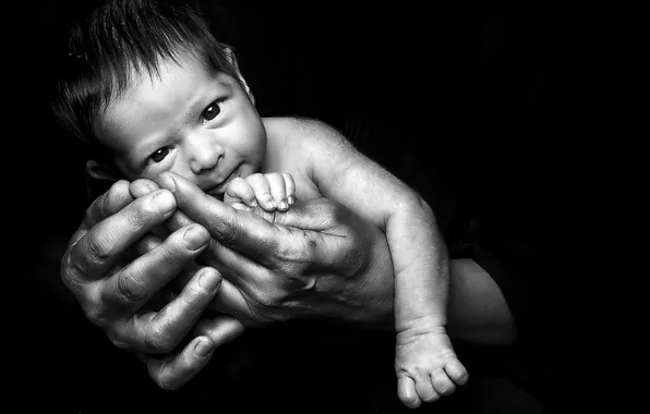 Картинка настроение, руки, младенец
