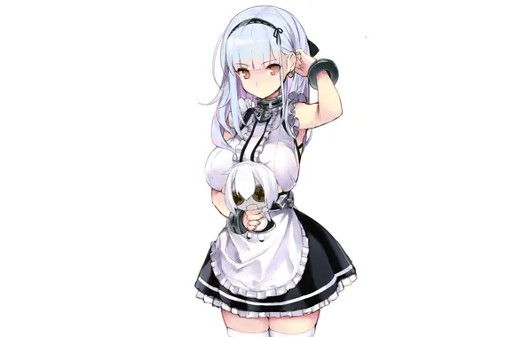 Girl, sexy, thighhighs, long hair, boobs, anime, beautiful, pretty