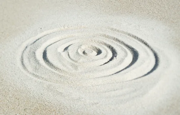Картинка песок, круги, линий
