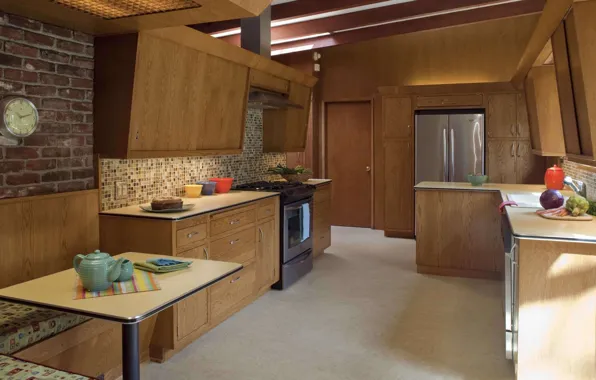 Дизайн, интерьер, кухня, ретро стиль, столовая, обеденная зона, by Craftsman design and renovation, Mid-century modern …