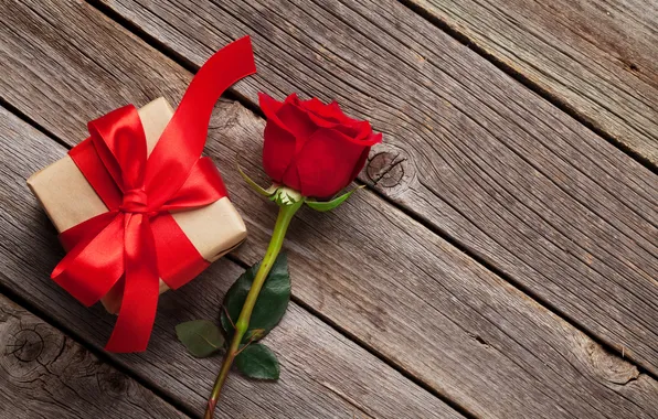 Картинка любовь, цветы, подарок, романтика, розы, love, happy, День святого Валентина