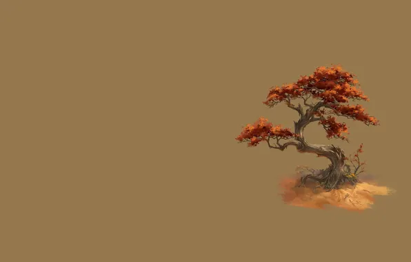 Картинка осень, жизнь, дерево, арт