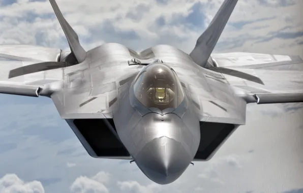 Картинка истребитель, малозаметный, многоцелевой, F-22 Raptor