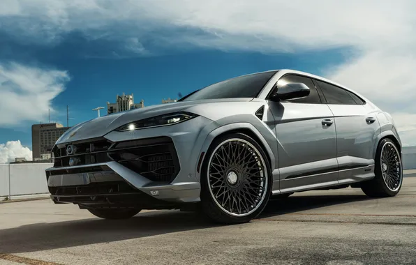 Картинка Clouds, Urus SE, Lamborghini, Silver