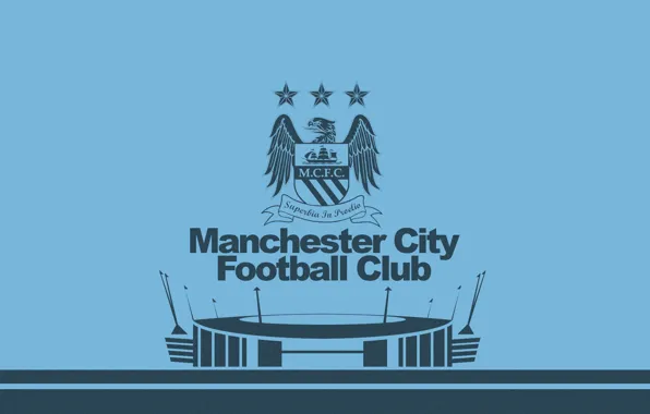 Wallpaper, football, England, Manchester City FC