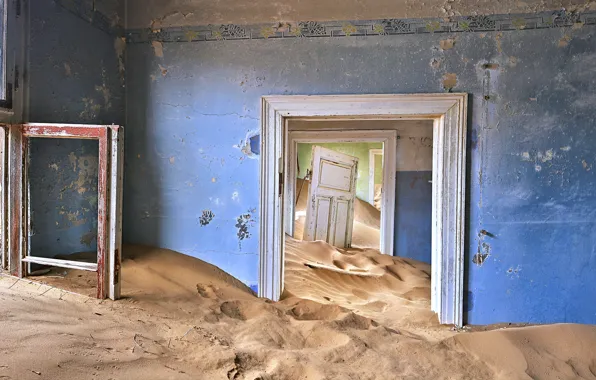 Картинка дом, дверь, photographer, abandoned, Алексей Сулоев, песок времени