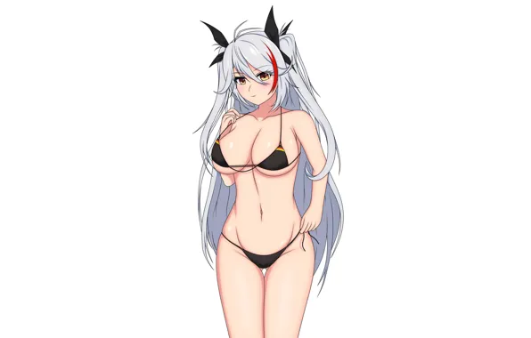 Girl, sexy, cleavage, long hair, boobs, anime, beautiful, pretty