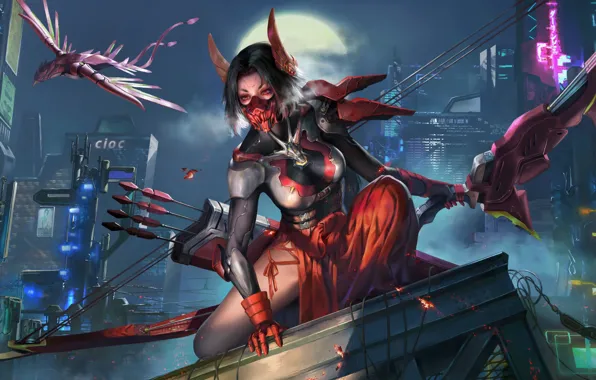 Art, Game Art, Saki, Mobile Game, Cyber Rebellion, Cyber R