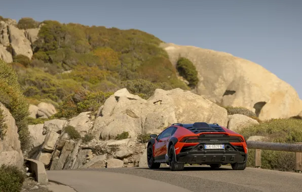 Картинка Lamborghini, Huracan, rear view, Lamborghini Huracan Sterrato