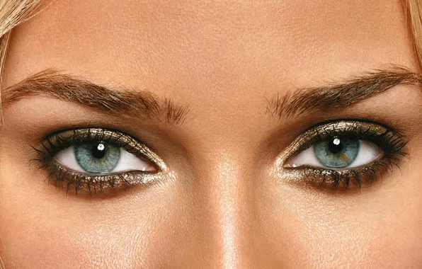 Картинка глаза, макро, лицо, актриса, брови, Diane Kruger, зрачки, фотомодель