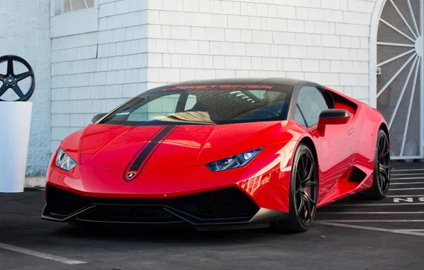 Картинка Lamborghini, Red, Vorsteiner, Huracan