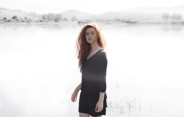 Взгляд, девушка, рыжая