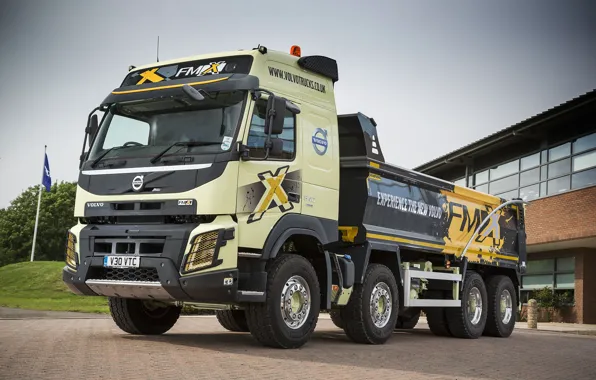 Фары, Volvo, грузовик, кабина, кузов, колёса, truck, FMX