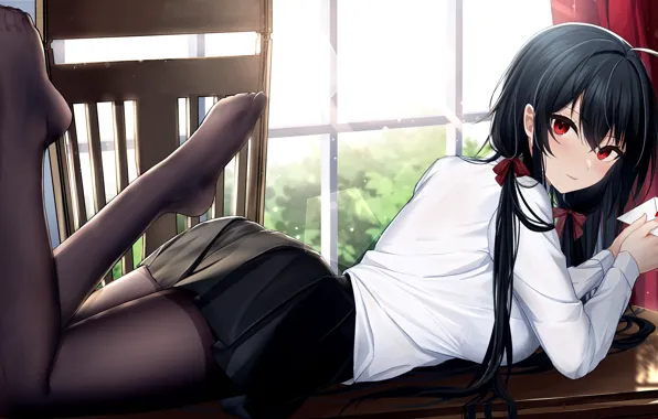 Картинка anime, lies, schoolgirl