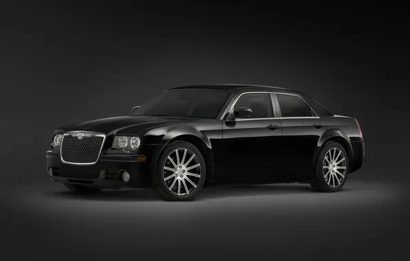 Картинка Авто, Chrysler, черная, 300