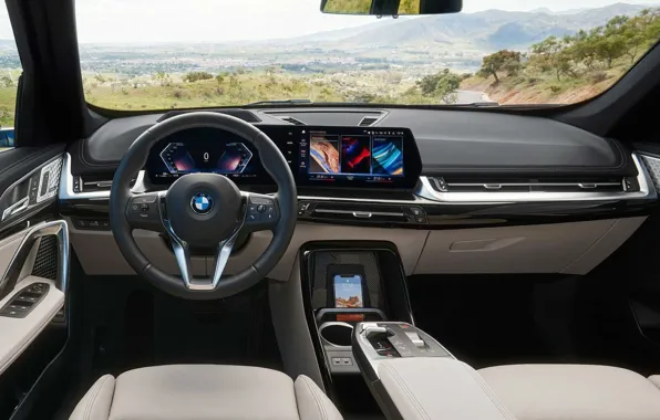 Картинка интерьер, кроссовер, BMW X1, U11