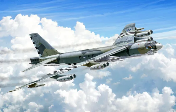 США, стратегический бомбардировщик, Boeing B-52, B-52H Stratofortress, US Airforce, Gianluca Capaldo