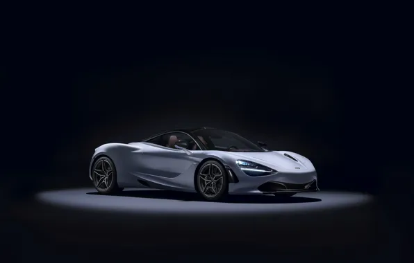 McLaren, суперкар, черный фон, Coupe, макларен, MSO, 720S