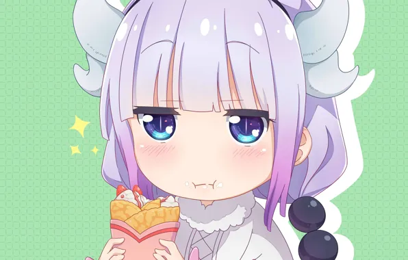 Еда, девочка, Kobayashi San Chi no Maid Dragon, Дракон-горничная Кобаяши