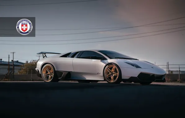 Картинка Lamborghini, with, Murcielago, Wheels, HRE