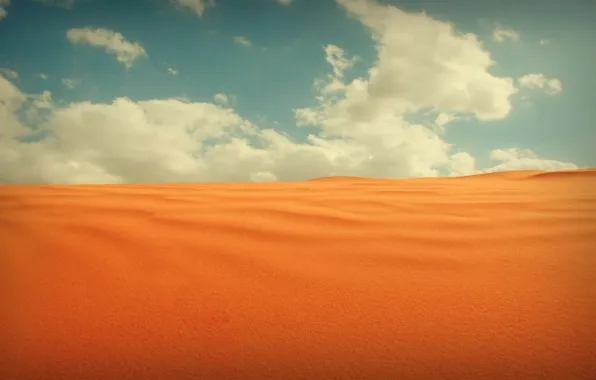 Картинка облака, пустыня, пескок