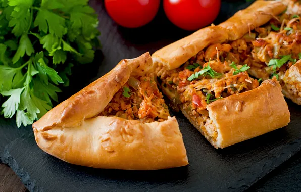 Картинка food, vegetables, beef, pide, turkish