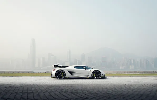 Koenigsegg, white, side view, Jesko, Koenigsegg Jesko