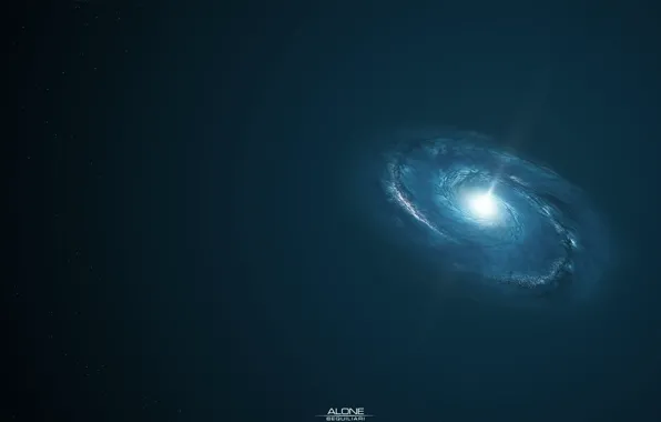 Картинка энергия, звезды, спираль, space, universe, quasar
