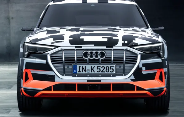 Audi, Prototype, вид спереди, 2018, электромобиль, E-Tron