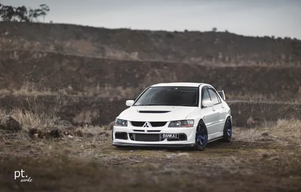 Turbo, white, wheels, mitsubishi, japan, jdm, tuning, lancer