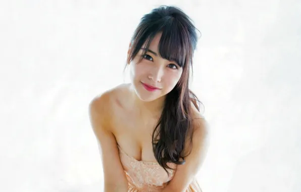 Girl, sexy, cleavage, long hair, dress, boobs, beautiful, pretty