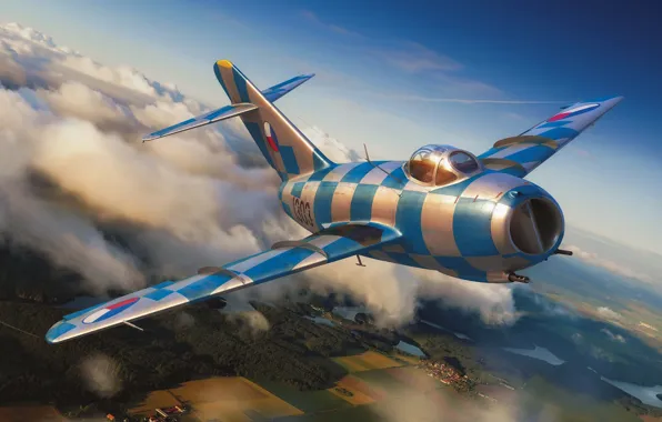 Истребитель, МиГ-15, Чехословакия, Adam Tooby, Mikoyan MiG-15