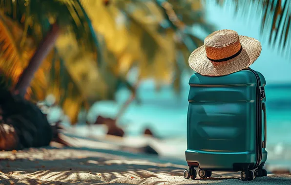 Море, пляж, лето, отдых, чемодан, summer, holidays, курорт