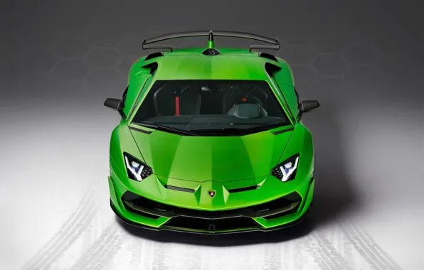 Lamborghini, суперкар, вид спереди, 2018, Aventador, SVJ, Aventador SVJ