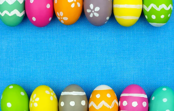 Картинка colorful, Пасха, background, spring, eggs, Happy Easter, Easter eggs