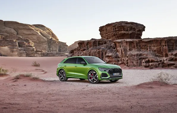 Audi, пустыня, кроссовер, 2020, RS Q8