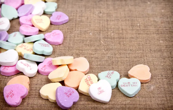 Картинка конфеты, love, romantic, hearts, sweet, candy