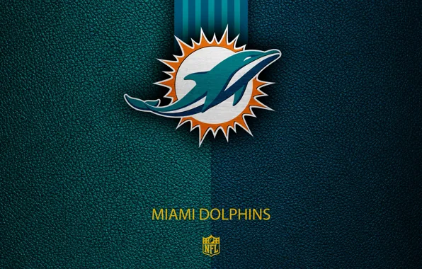 Wallpaper, sport, logo, NFL, Miami Dolphins