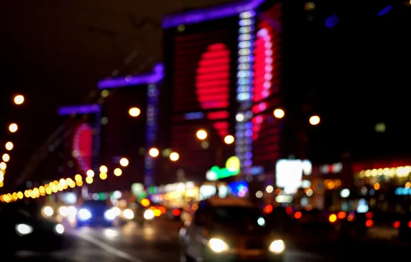 Ночь, Москва, Россия, Russia, Moscow, night light, Новый Арбат