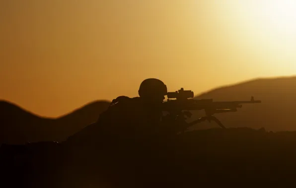 Картинка military, marine corps, Sunset Security