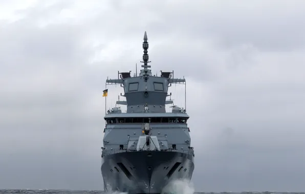 Корабль, Германия, военный, фрегат, ВМС, Baden