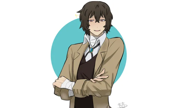 Брошь, Bungou Stray Dogs, Бродячие Псы: Литературные Гении, Дазай Осаму