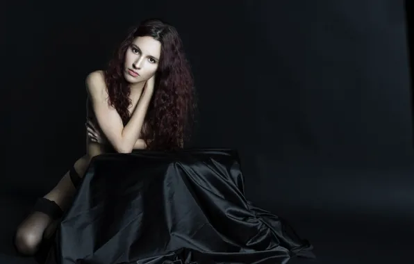 Фон, модель, волосы, белье, фигура, Francesca