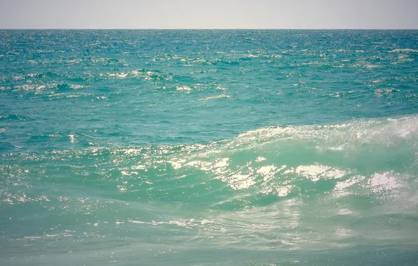 Картинка море, волны, небо, вода, океан, волна, Природа