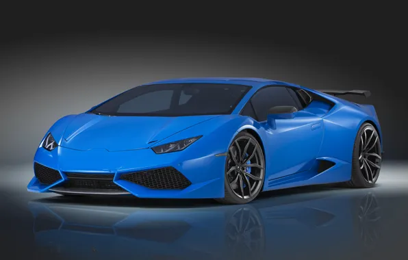 Картинка Lamborghini, синяя, ламборгини, Novitec Torado, Huracan, хуракан