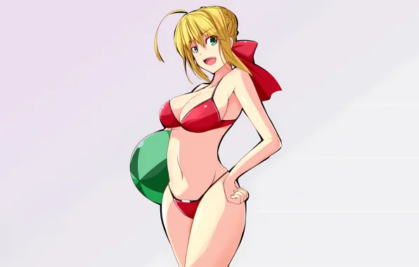 Girl, sexy, cleavage, green eyes, boobs, anime, beautiful, short hair